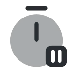 Timer Pause SVG Icon